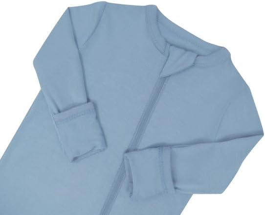 KYTE BABY Unisex Rayon Made From Bamboo Zippered Rompers 0-24 Months
