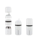 MILK & WATER All in One Baby Bottle & Baby Formula Dispenser On The Go, 5oz - Keeps Water Warm & Formula Fresh - Baby Formula Mixing Bottle with Anti Colic Nipple - Leak-Proof - 3+ Months (White)