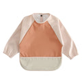 GZMM Waterproof Baby Bibs,Infant Toddler Long Sleeve Feeding Bib With Food Catcher,Wipe Clean & Washable