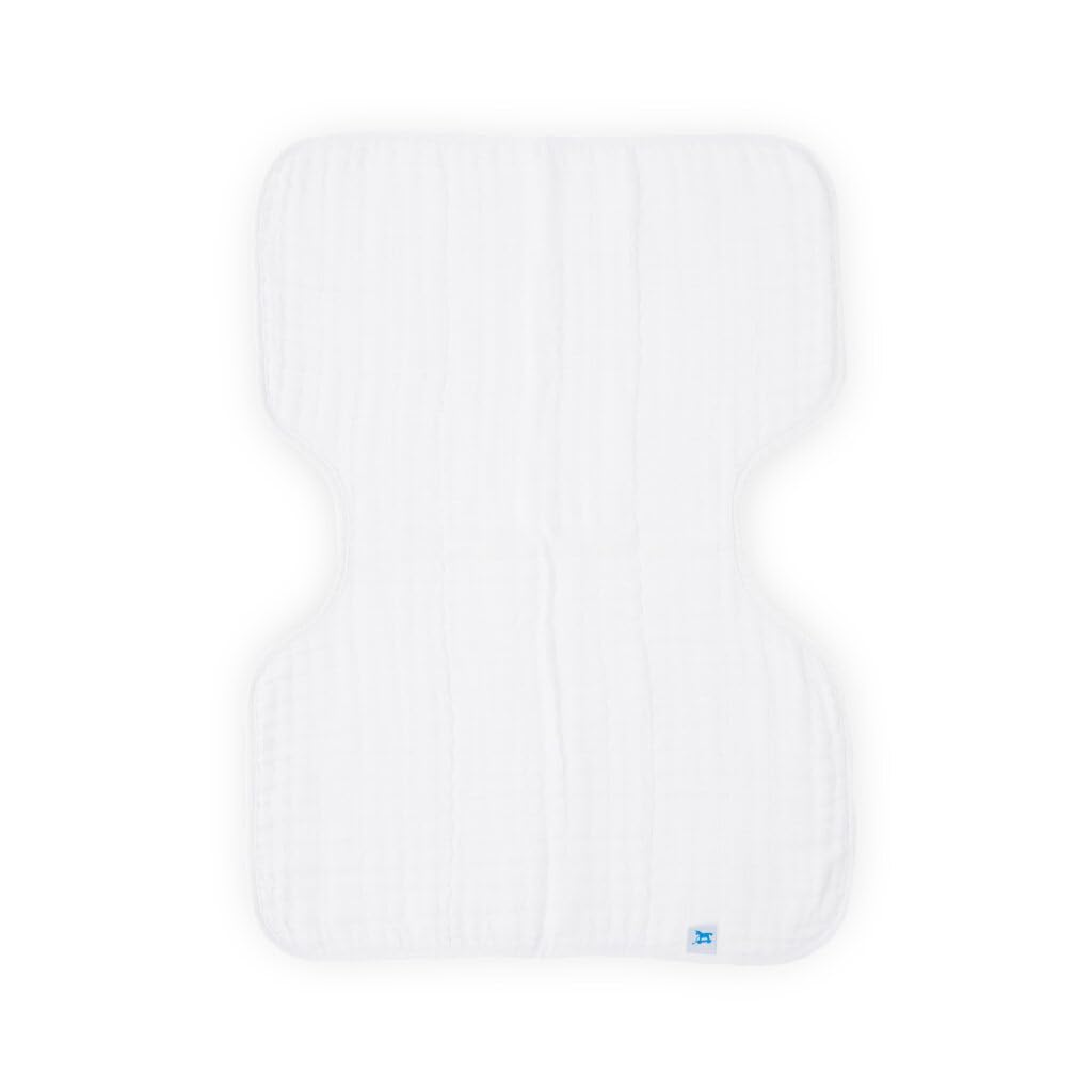 Little Unicorn Ultra-Absorbent Premium Burp Cloth 2 Pack | Soft on Baby's Skin | Larger Size | Ergonomic Design | Set of 2 (Porposie)