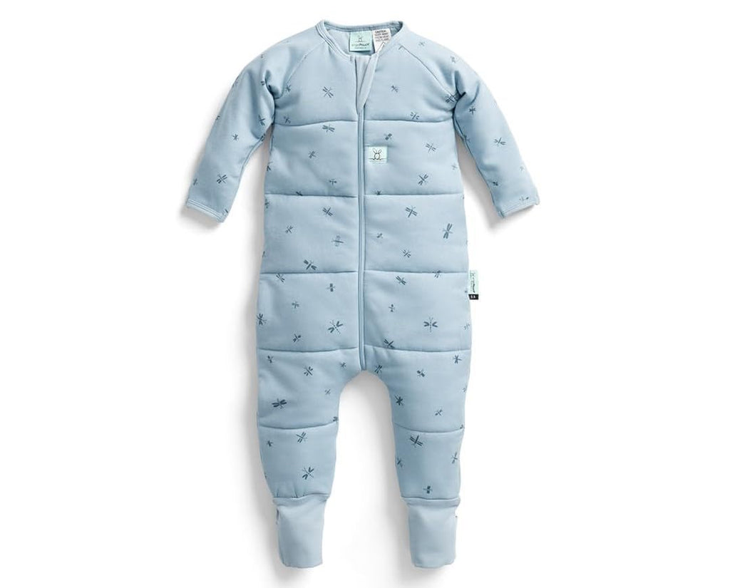 ergoPouch Sleep Onesie 2.5 TOG – Warm Baby Romper & Sleep Layer with Full-Zip, Guarding Against Blankets, Breathable & Movement-Friendly, Ideal for Transitional Sleeping (6-12 Months, Dragonflies)