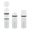 MILK & WATER All in One Baby Bottle & Baby Formula Dispenser On The Go, 9oz - Keeps Water Warm & Formula Fresh - Baby Formula Mixing Bottle with Anti Colic Nipple - Leak-Proof - 6+ Months (White)