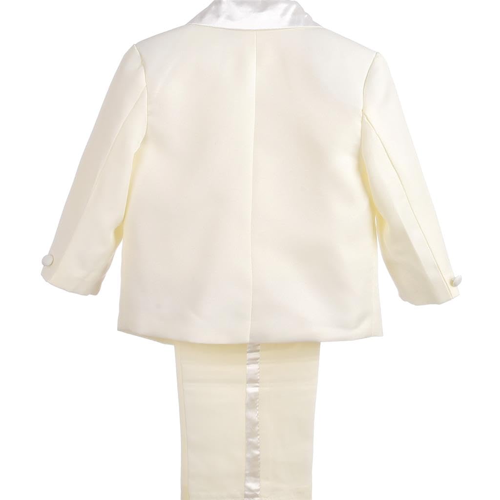 Dressy Daisy Baby Boy 5 Pcs Formal Tuxedo Suits, Ivory, Size 6 Months