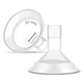Maymom MyFit Comfy Series 21 mm Two-Piece Design Breastshield Compatible with Medela Breast Pump Parts; Replace Medela Shields; Fit MaxFlow Flex Connector; 2pc