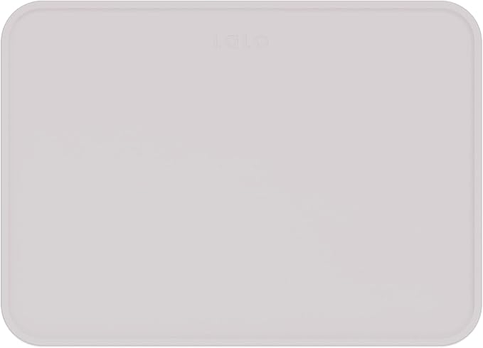 Lalo Silicone Placemat for Toddlers & Babies - Non-Slip Kids Placemat for Restaurants & Dining Tables - Non-Toxic & BPA Free Safe - for Ages of 4 Months and Up - Lavender