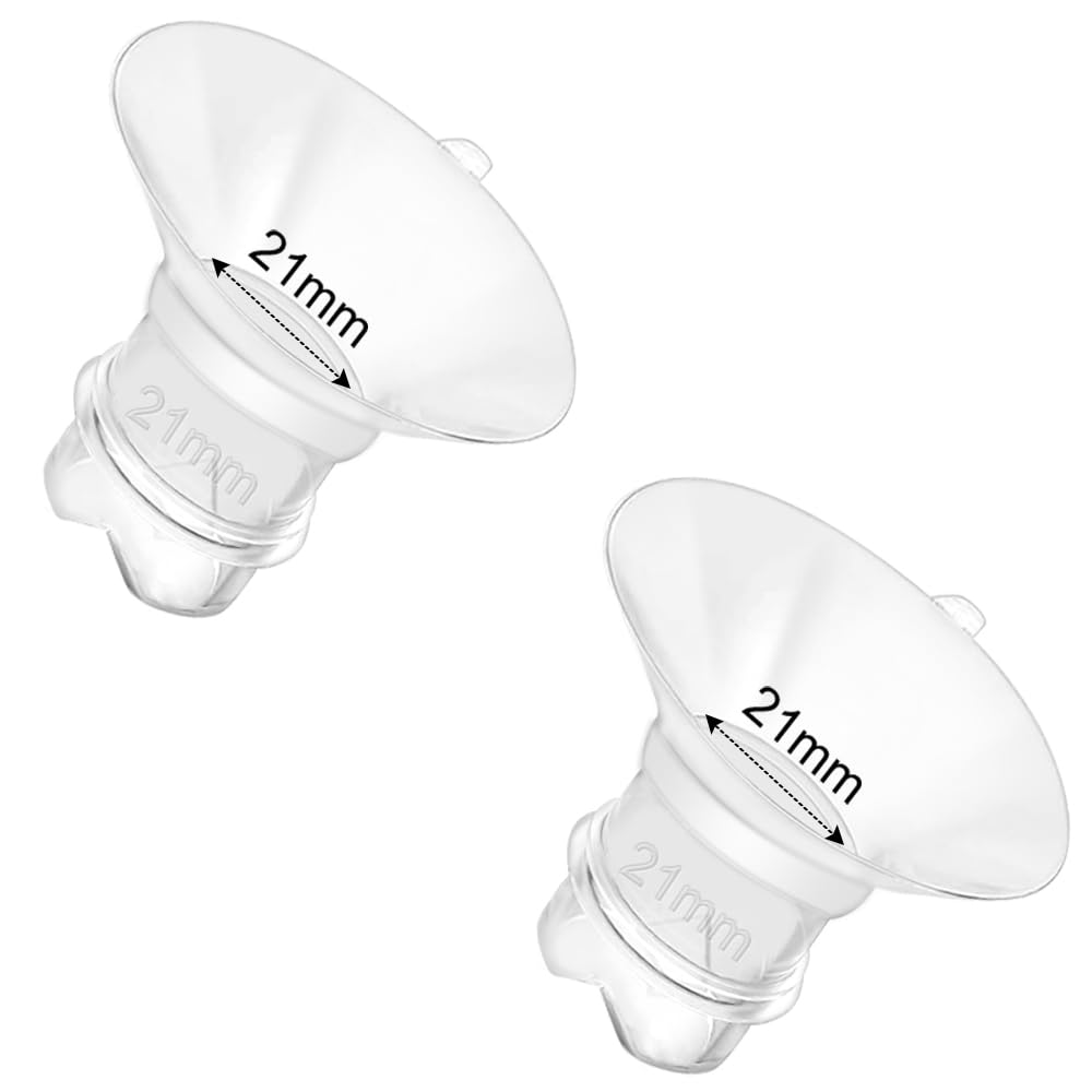 Update Flange Insert 15/17/19/21mm 8pcs for 24mm Flange/Shield of Most Pumps, Silicone Flanges Insert for Momcozy/Medela/Spectra/Eufy/Lansinoh/TSRETE/Elvie/NCVI/Paruu, Breastfeeding Essentials Kit