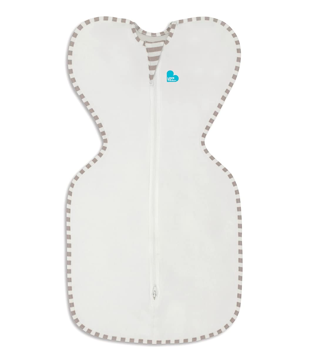 Love to Dream Swaddle UP, Organic Cotton, Baby Sleep Sack, Self-Soothing Swaddles for Newborns, Get Longer Sleep, Secure Fit Helps Calm Startle Reflex, Newborn Essentials for Baby, Cream