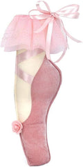 MON AMI Ballet Slipper Accent Décor – 14” | Plush Pink Ballet Shoe Pillow for Nursery, Kids’ Room & Ballet-Themed Decor | Perfect Dance Recital Gift