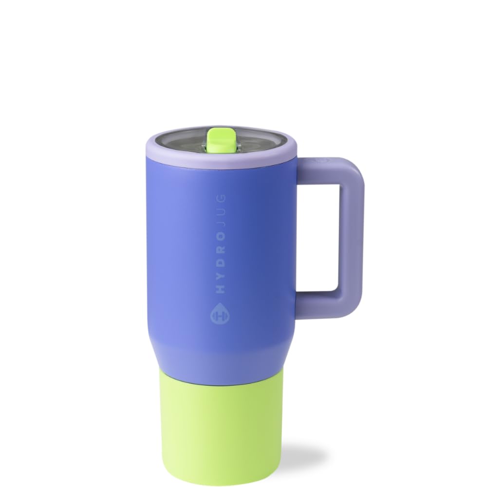 HydroJug Kids - 20 oz Insulated Kids Water Bottle with Flip Straw & Handle | Leak-Proof & Durable | Perfect for School, Sports, Lunch, Travel & Camp, Lime Rickey