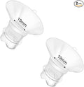 Update Flange Insert 19mm 2pcs for 24mm Flange/Shield of Most Pumps, Silicone Flanges Insert for Momcozy/Medela/Spectra/Eufy/Lansinoh/TSRETE/Elvie/NCVI/Paruu, Breastfeeding Essentials Kit