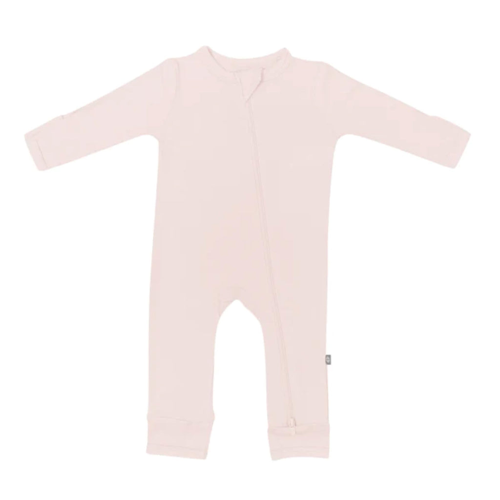 KYTE BABY Unisex Rayon Made From Bamboo Zippered Rompers (4T, Blush)