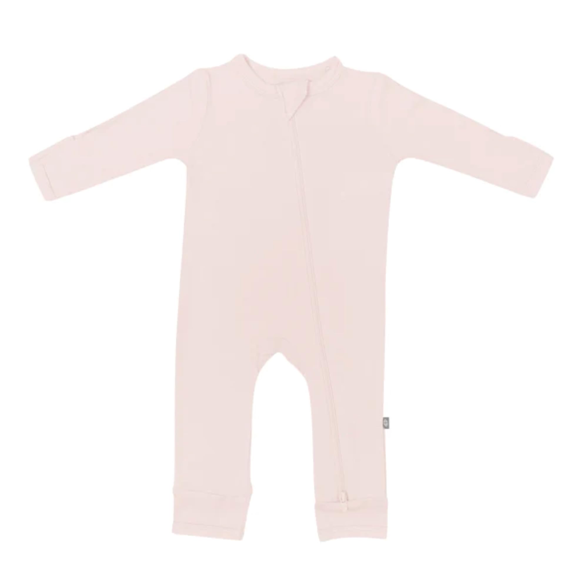 KYTE BABY Unisex Rayon Made From Bamboo Zippered Rompers (3T, Blush)
