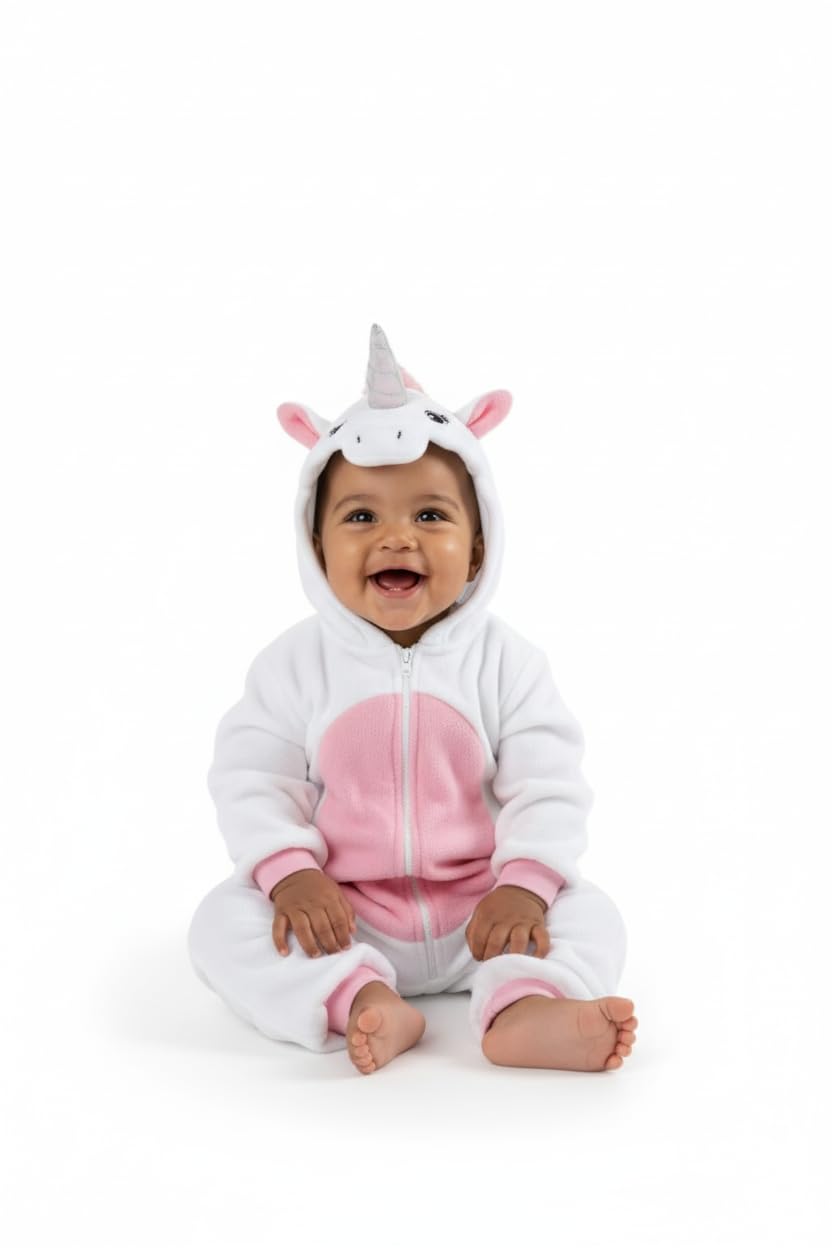 Cuddle Club Fleece Baby Bunting Bodysuit – Infant One Piece Kids Hooded Romper Outerwear Toddler Jacket