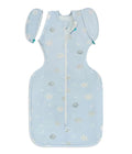 Love to Dream Swaddle UP Transition Bag, Luxuriously Silky Soft Viscose from Bamboo, Baby Sleep Sack, Patented Zip-Off Wings, Snug Fit Helps Calm Startle Reflex, 1.0TOG, 19-24lbs, Blue