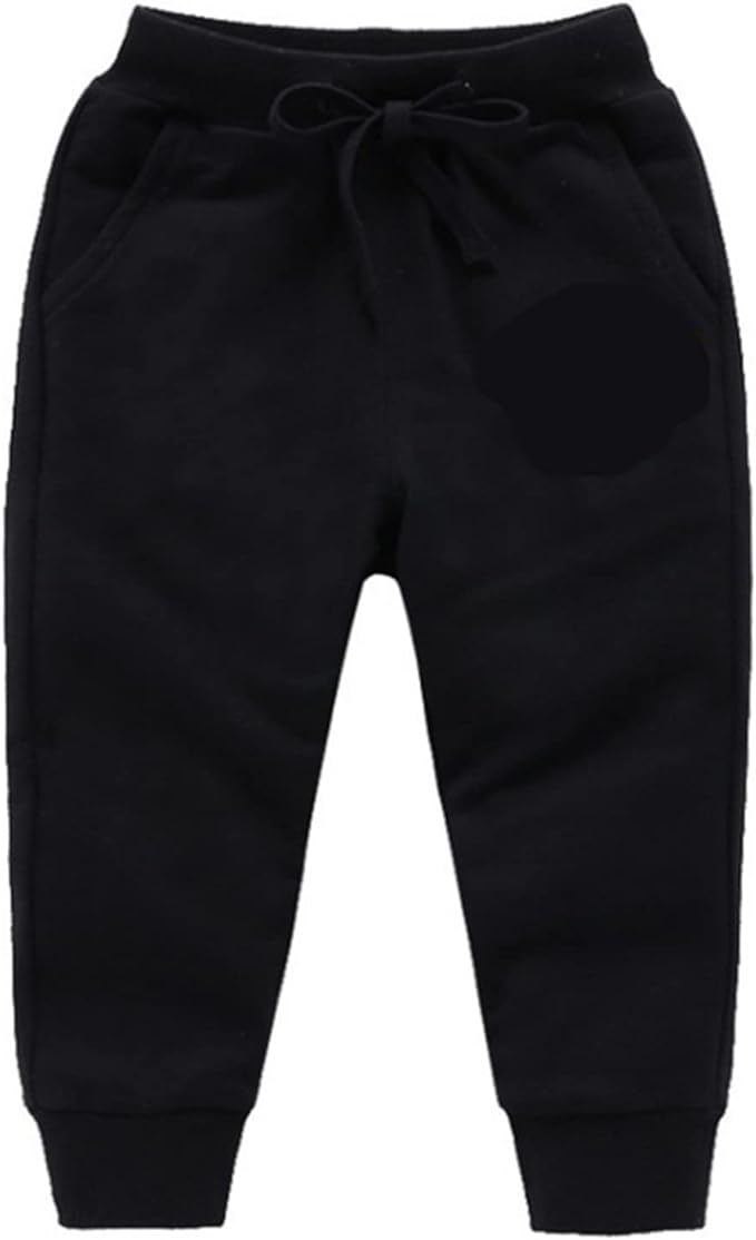 CuteOn Unisex Toddler Jogger Pants Kids Cotton Elastic Waist Winter Baby Sweatpants Pants 2Years Yellow — 8 Years