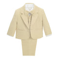 Dressy Daisy Baby Boy 5 Pcs Formal Tuxedo Suits, Khaki, Size 9 Months