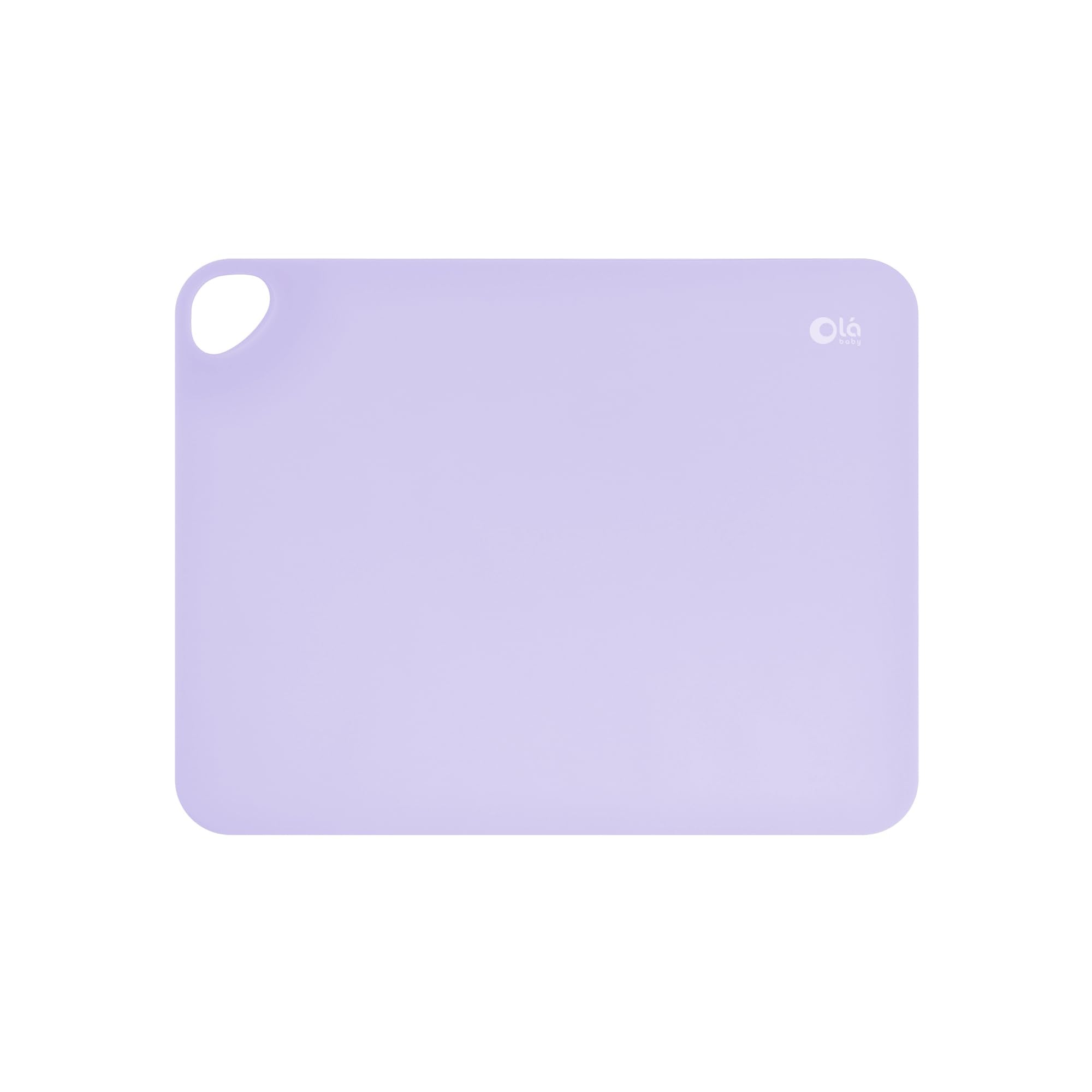Olababy Fold N Go Silicone Placemat w Travel Case | Dishwasher Safe, BPA Free, Non-Slip, Waterproof | Mini Dining Mat for Infants, Babies, Toddlers and Kids (1, Lilac)
