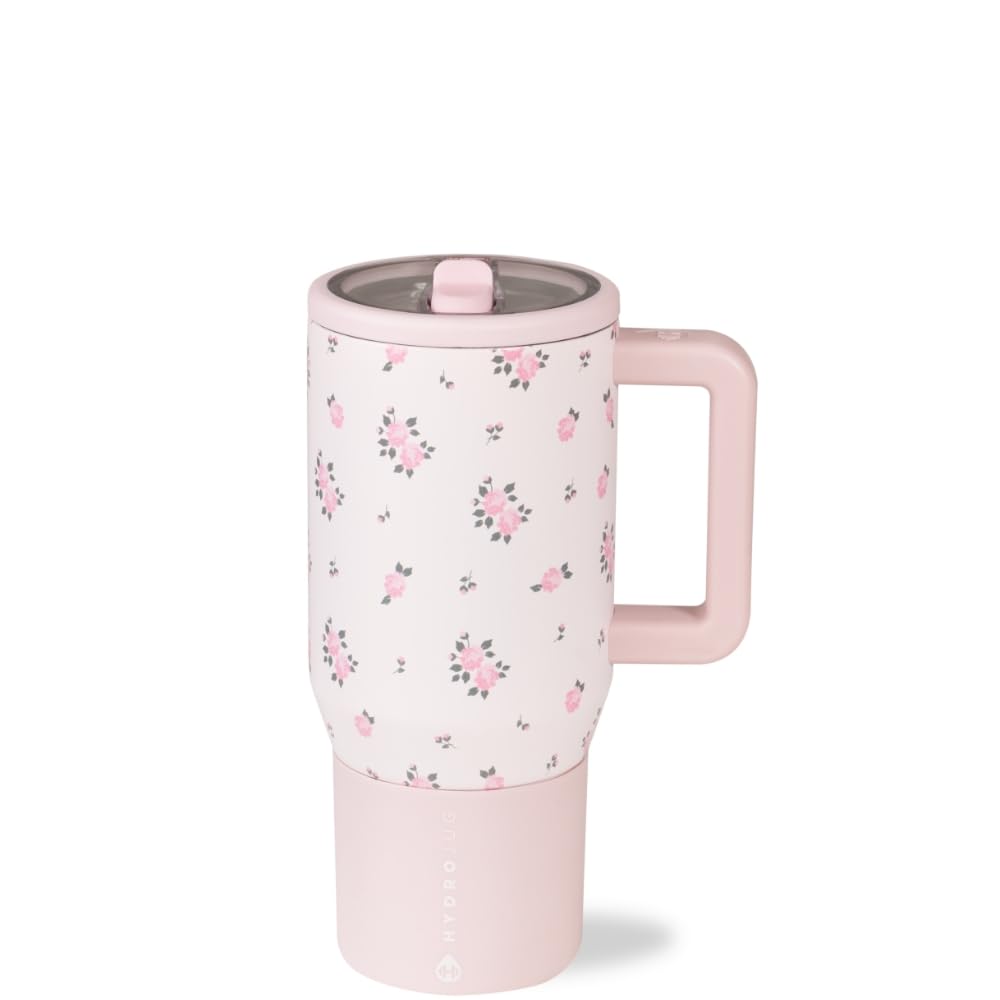 HydroJug Traveler 20oz Kids Insulated Tumbler with Handle, Wildrose