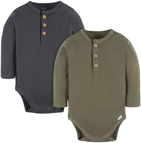 Gerber unisex-baby Baby Boys' and Baby Girls' 2-pack Bodysuits