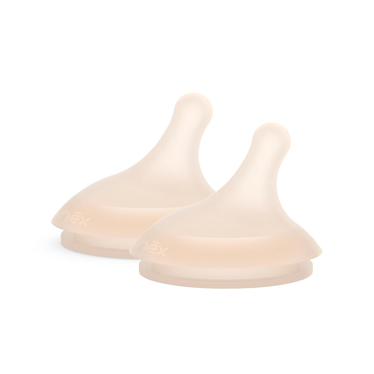 Suavinex Zero.Zero Medium Flow Asymmetrical Silicone Nipple, 2 Pack (3m+), Light