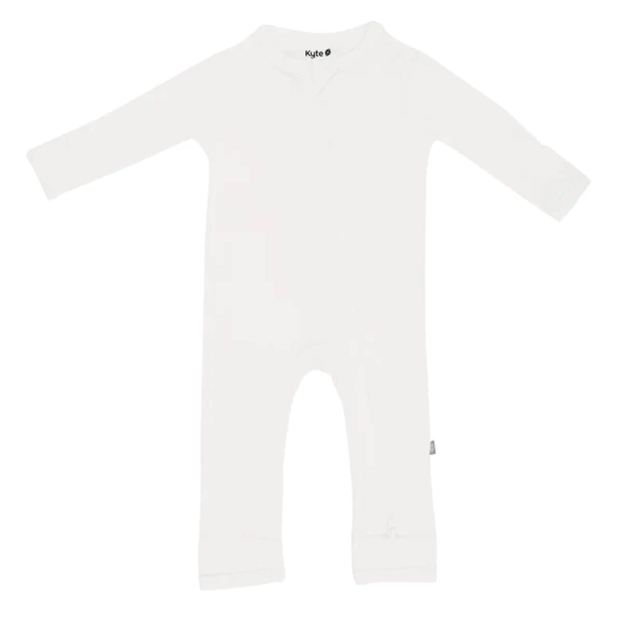 Kyte Baby Unisex Rayon Made From Bamboo Zippered Rompers (0-3 Months, Cloud)