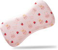Soft Toddler Pillow for Sleeping – Breathable Small Pillow (20'' x 11.2'') with Removable Cover – Ideal for Travel & Nursery, Cuddly Bear Design – Perfect for Ages 2-4 Years