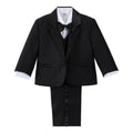 Dressy Daisy Baby Boy 5 Pcs Formal Tuxedo Suits, Black, Size 9 Months