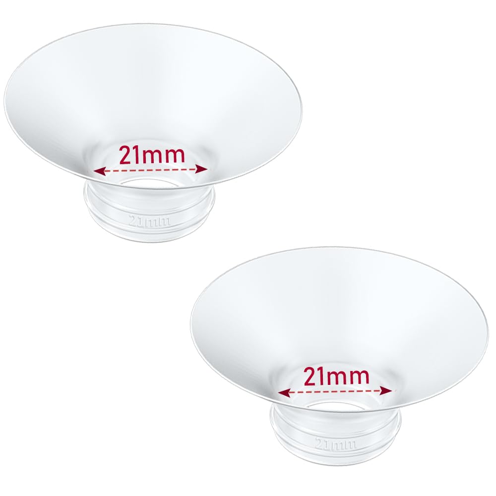IVARONAL Flange Insert 2PCS 14mm Compatible with Momcozy M9/M6/M5/S12 Pro/V1 Pro/V2 pro, Spectra/Medela/Elvie/NCVI/TSRETE/eufy/Lansinoh/Paruu/MomMed Breast Pump 24mm Shields/Flanges (2pcs-14mm)