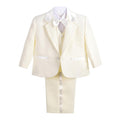 Dressy Daisy Baby Boy 5 Pcs Formal Tuxedo Suits, Ivory, Size 6 Months