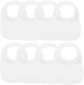 8 Pack Baby Bibs Unisex Adjustable with Snaps Ultra Soft Absorbent Drooling Teething for Boys and Girls