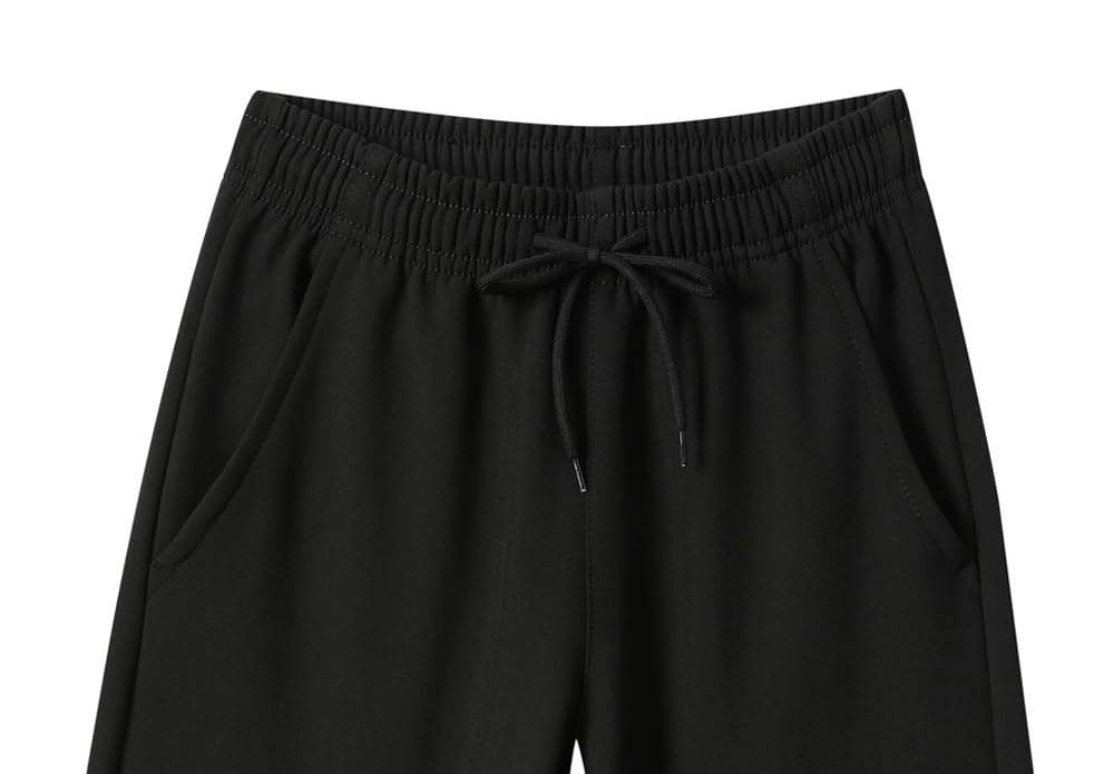 XiaoLongRen Toddler Fleece Lined Warm Joggers for Baby Boys Girls Water Resistant Thermal Winter Sweatpants Kids Hiking Pants(ToddlerSnowPants317-Black3T)