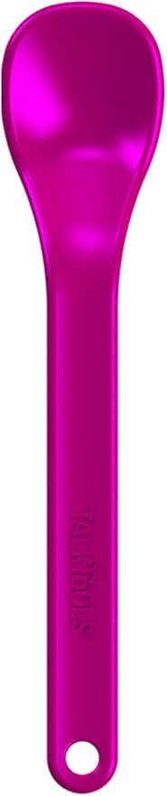 TalkTools Textured Magenta Spoons | Provides oral awareness during feeding | Encourages lip closure | Normalize acceptance of foods with a variety of textures - 12 Pack