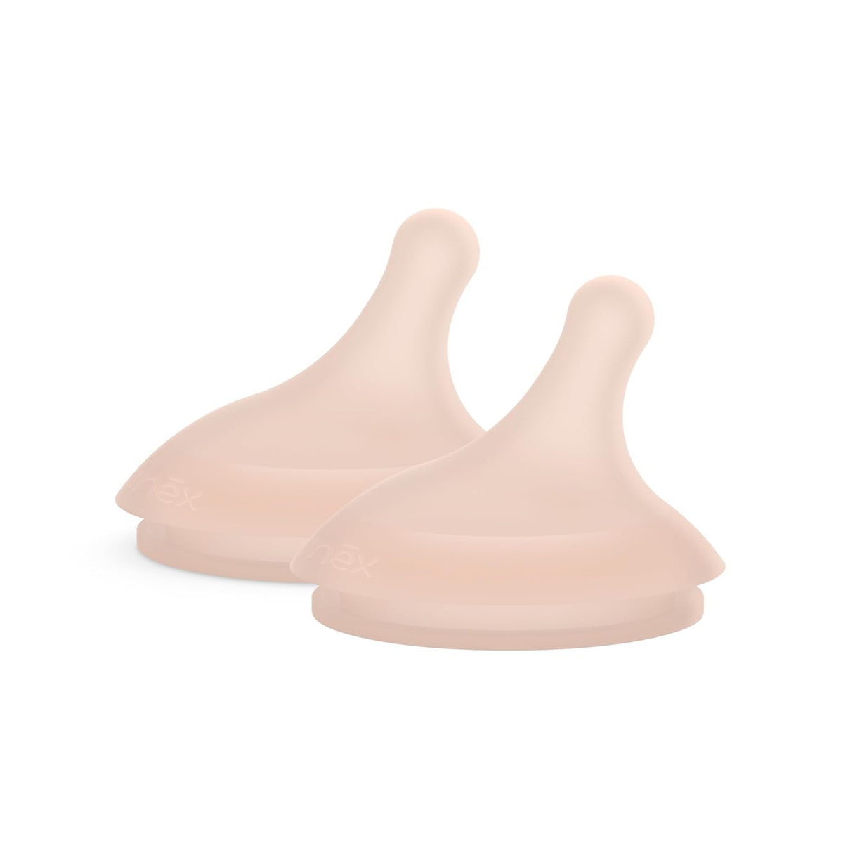 Suavinex Zero.Zero Medium Flow Asymmetrical Silicone Nipple, 2 Pack (3m+), Light
