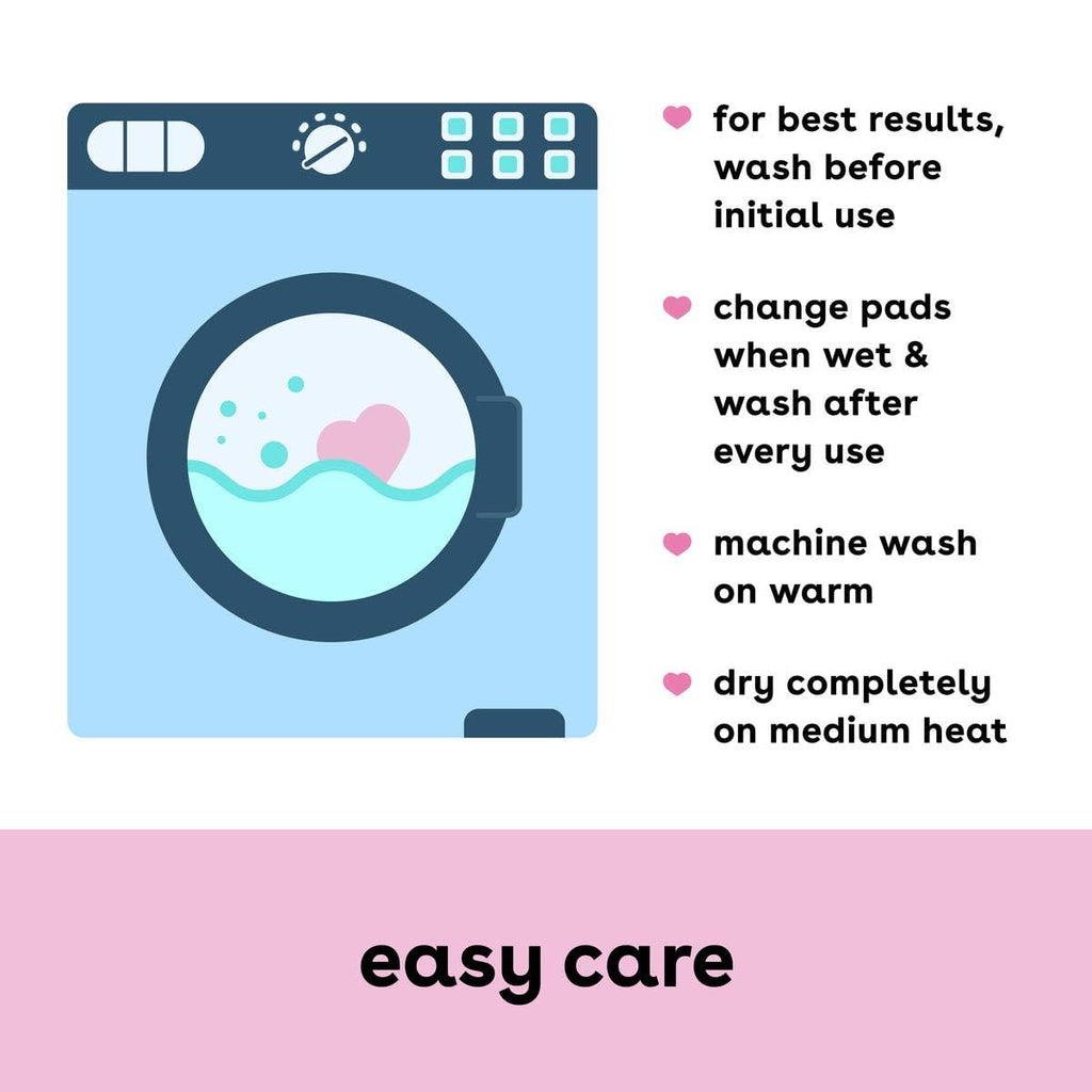 Bamboobies Soft Reusable Nursing Pads for Breastfeeding, Regular, 12 Count