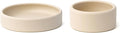 APLAINR Silicone Baby/Toddler Plate and Bowl Bundle, Oat Cream