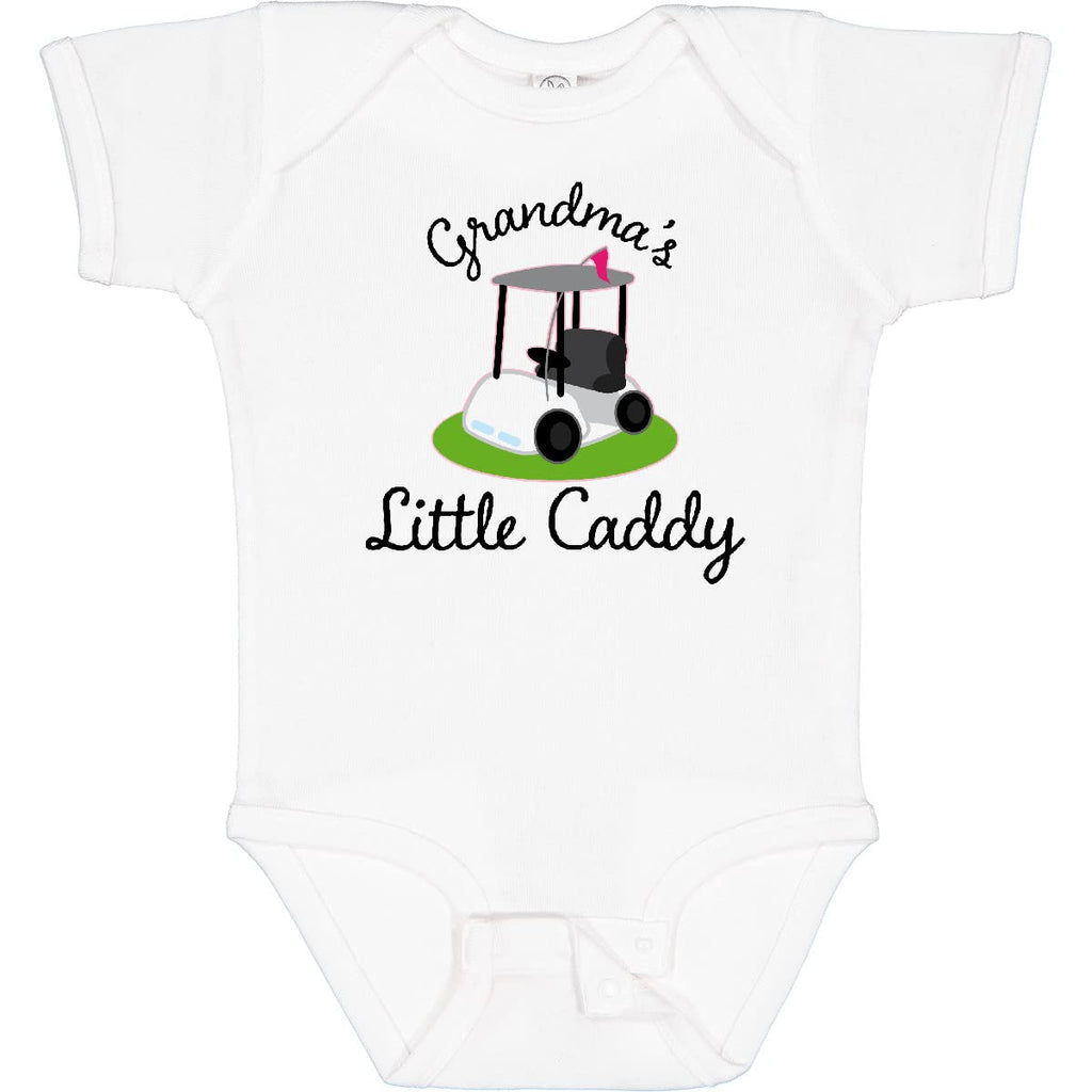 inktastic Grandma's Little Caddy Golf Baby Bodysuit 6 Months 0020 White 22b10