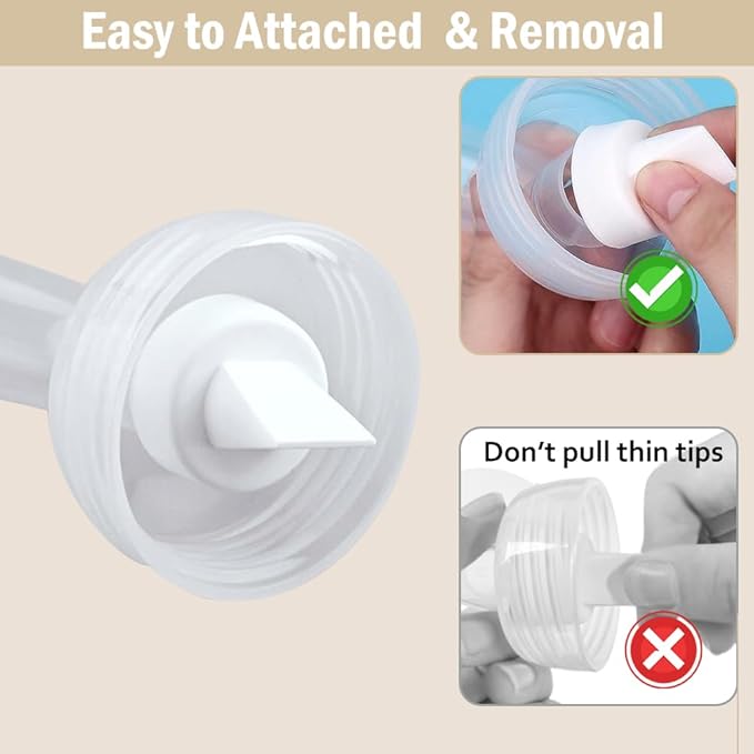 4pack Breast Pump Parts, 2pcs 22mm Flange and 2pcs Duckbill Valves for Spectra/Motif Luna/Amada MYA Breast pumps Parts, for Spectra S2 S1 9 Plus Parts, Replace to Spectra Flange Spectra Duckbill Valve