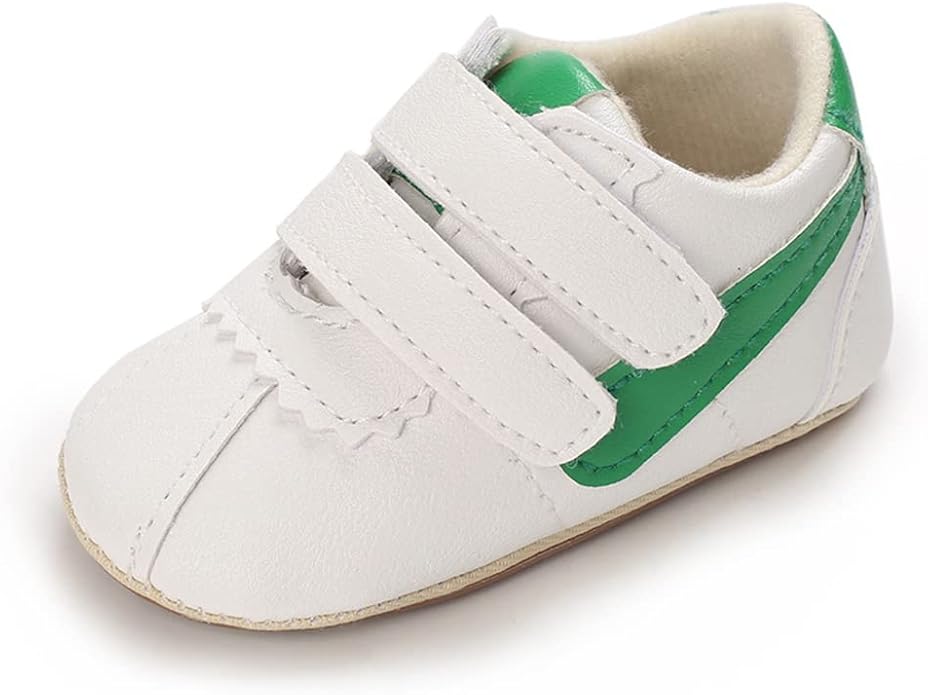 Clowora Baby Boys Girls Shoes Non-Slip Rubber Sole Sneakers Infant First Walking Toddler Crib Shoes Newborn Loafers Flats.