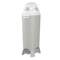 Foundations Hands-Free Tall Diaper Pail with Airtight Lid, Gray