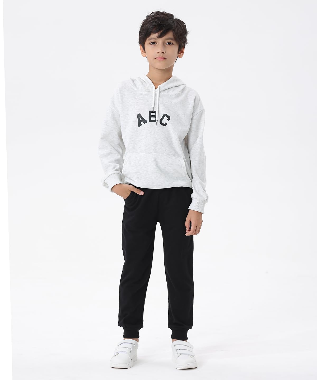 GFQLONG Toddler Boys Pants 100% Cotton Joggers Sweatpants with Pockets 4-5T