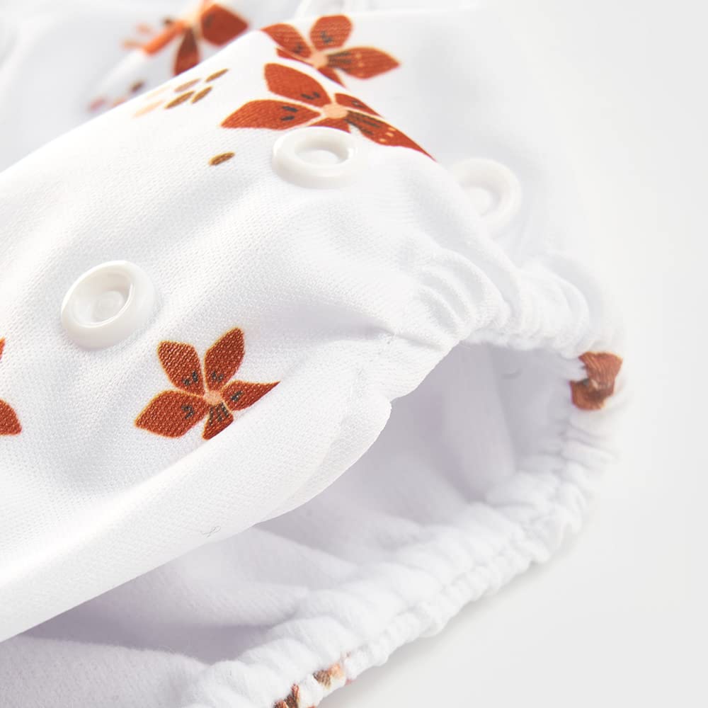 HappyFlute 9 Sets Newborn Baby Cloth Pocket Diapers Adjustable Reusable
