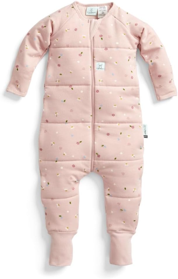 ergoPouch 3.5 TOG Sleeping For Baby Girl and Boy - Our Sleeping Provide Ultimate Comfort - Baby Easy Diaper Changes - Made with Breathable Materials (6-12 Months, Daisies)