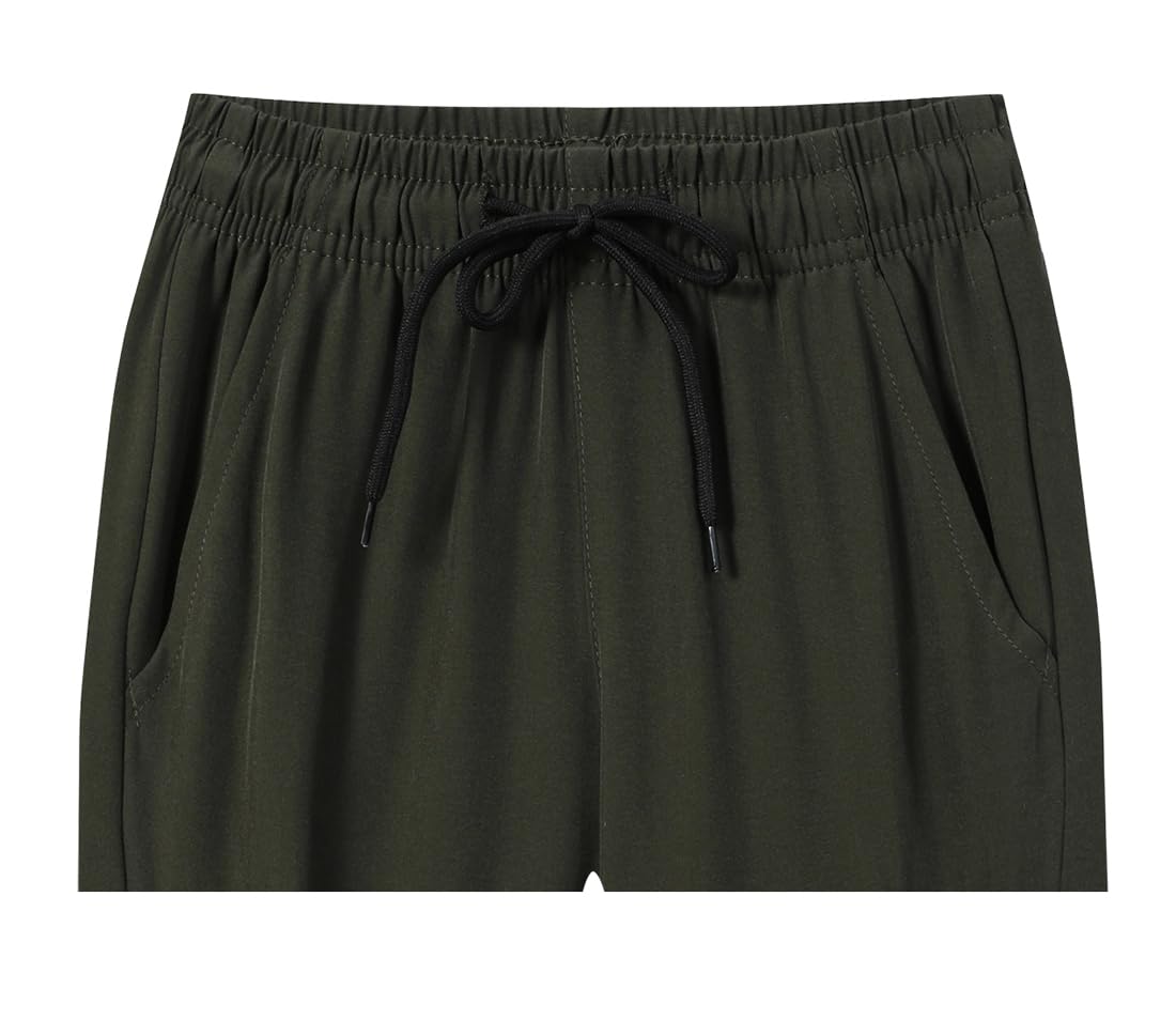Muaney Toddler Boys Cargo Jogger Pants Baby Boys Sweatpants Thin Quick Dry Casual Pull On Pants（218BlackGreen2T）