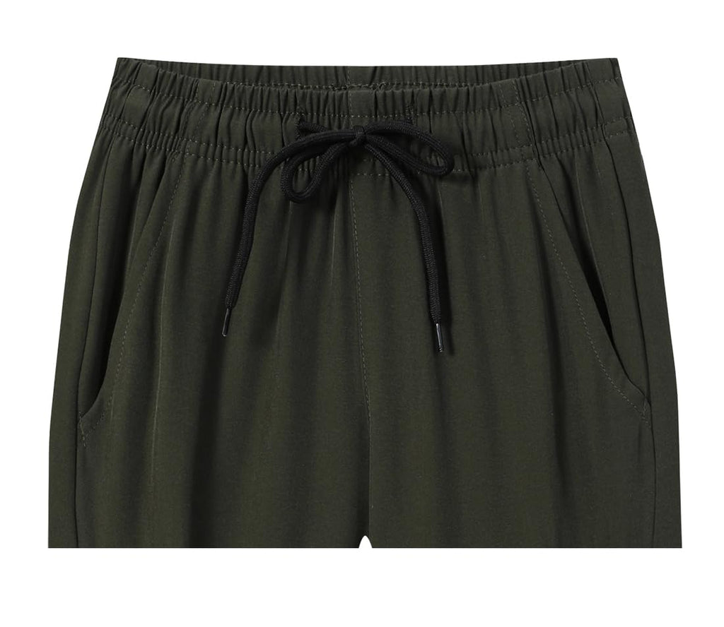 Muaney Toddler Boys Cargo Jogger Pants Baby Boys Sweatpants Thin Quick Dry Casual Pull On Pants（218BlackGreen18-24M）