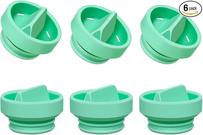 Tbuymax Duckbill Valves Compatible with Elvie Stride Pump Parts, 6 pc Food Grade Silicone Breast Feeding Valves, Not Original Stride Pump Parts