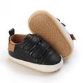 Clowora Baby Boys Girls Shoes Non-Slip Rubber Sole Sneakers Infant First Walking Toddler Crib Shoes Newborn Loafers Flats. (06/Black,0-6 Months)