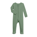 KENDI by Colored Organics Organic Cotton Zip Sleeper - Thyme Green 12-18M