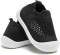 Baby Walking Shoes Toddler Girl Boy Soft Sole Breathable Cotton Canvas Shoes Infant Lightweight Non-Slip Safer Slip-on First Walkers Shoes Casual Tennis Wide Sneakers Rubber Soles Running Outdoor