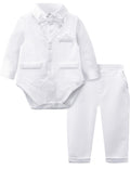 Baby Boy Christening Outfit Baptism Blessing Dress Suits 6-9 Months White