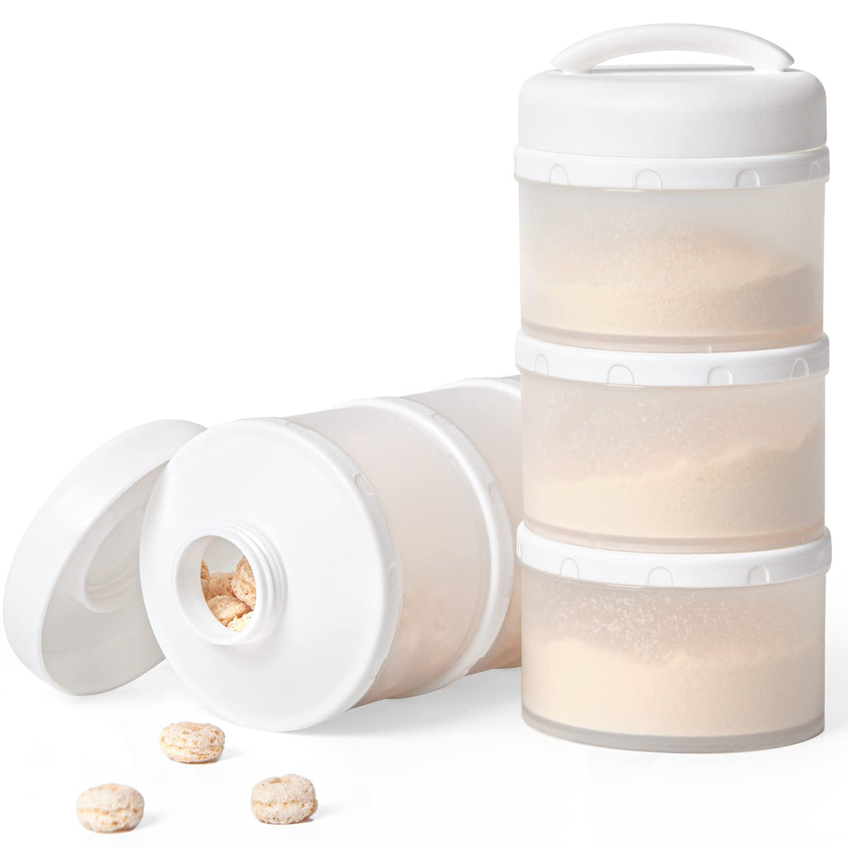 Termichy Stackable Formula Dispenser Portable: Milk Powder Container to go